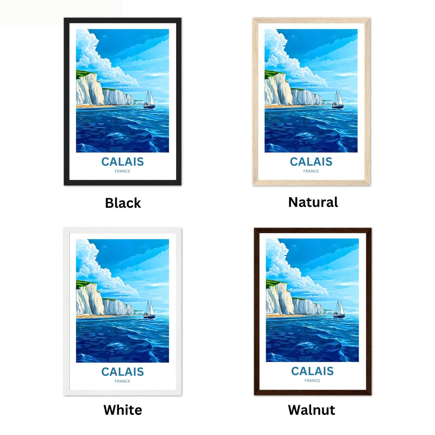 Calais Travel Poster - France
