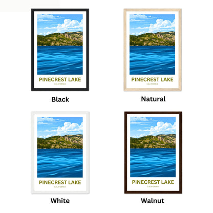 Pinecrest Lake Travel Poster - Nature’s Quiet Haven