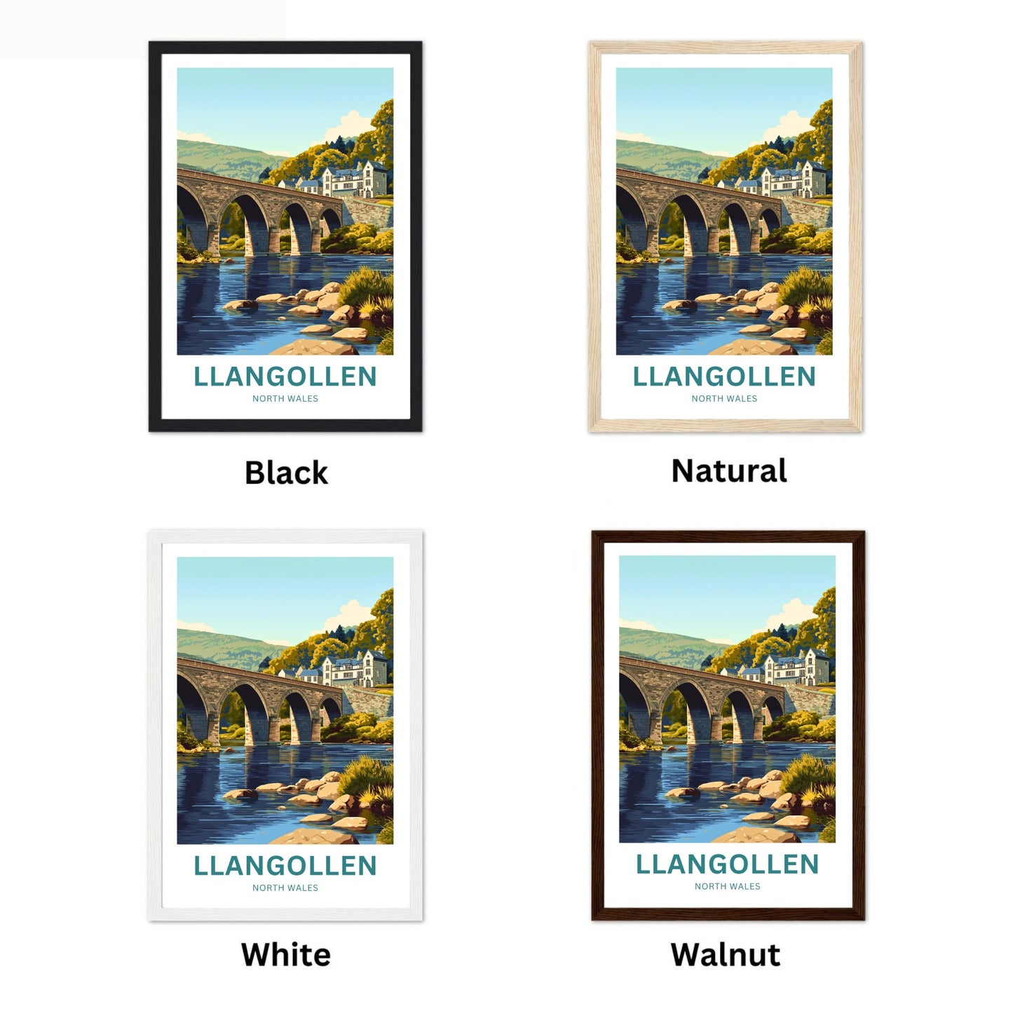 Llangollen Travel Poster - Heritage Bridge