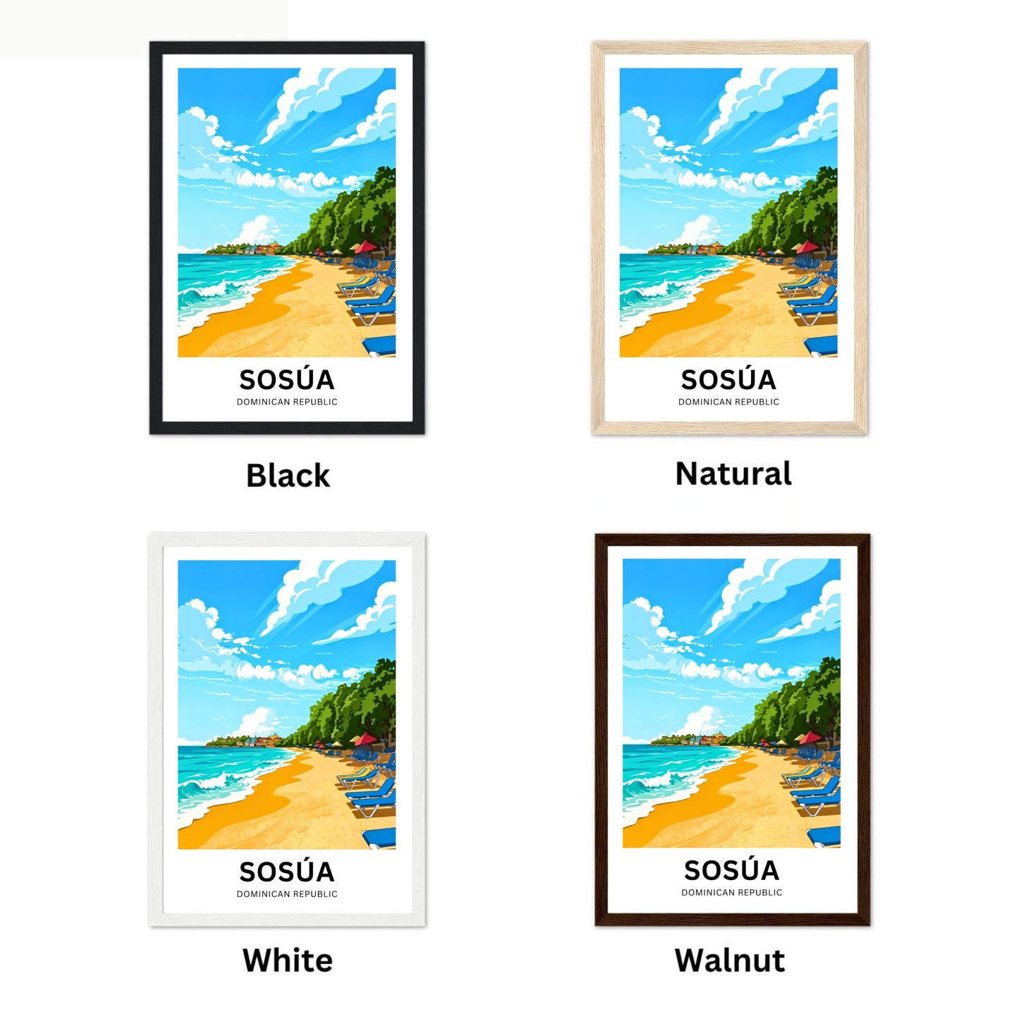 Sosúa Travel Poster - Sunlit Coast