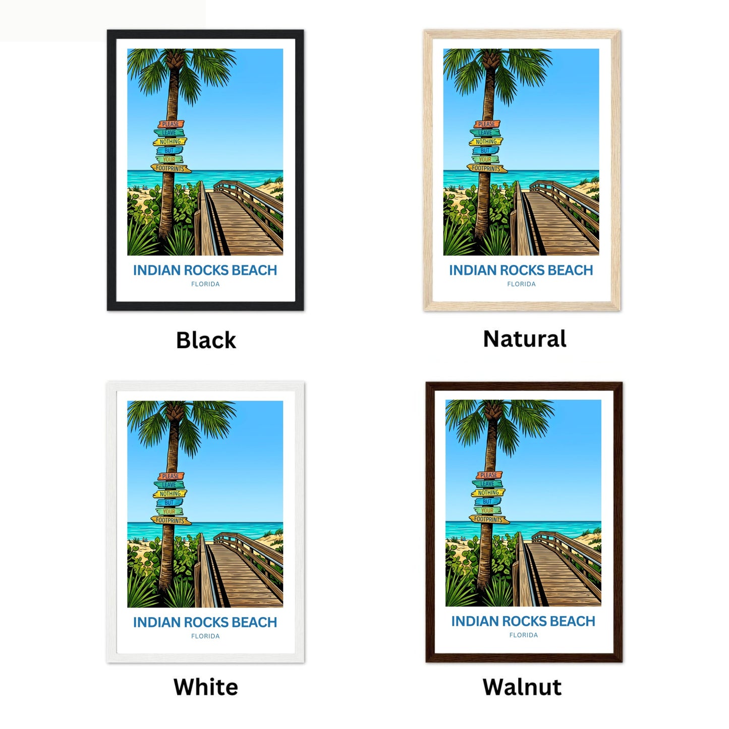 Indian Rocks Beach, Florida Travel Poster