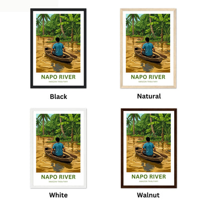 Napo River Travel Poster - Wildlife
