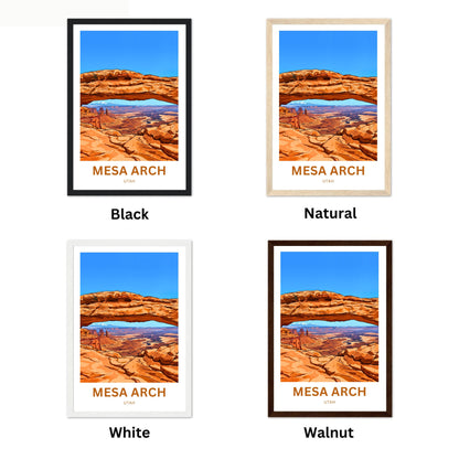 Mesa Arch Travel Poster -   Red Rock