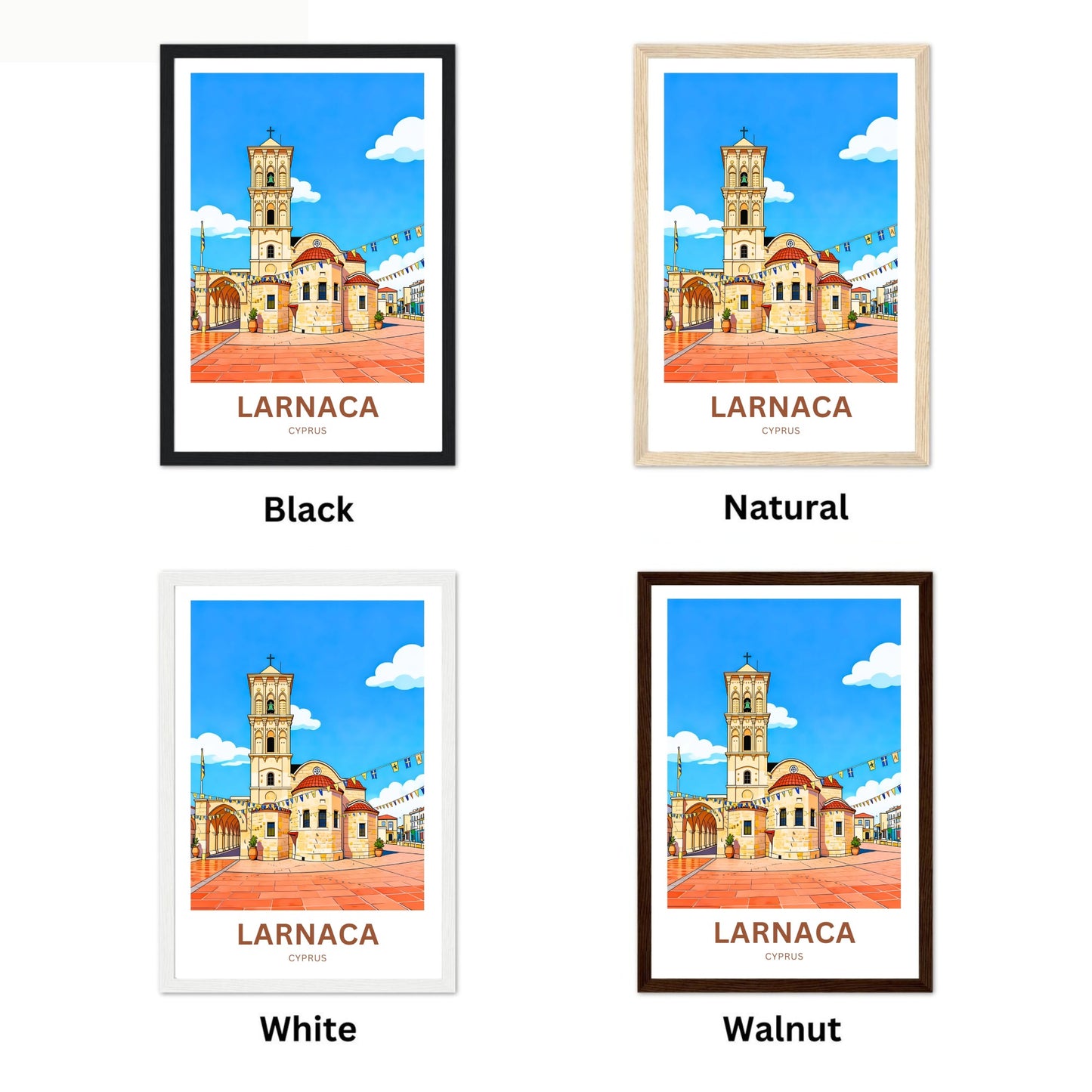 Larnaca Travel Poster - Church