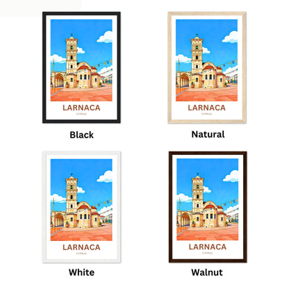 Larnaca Travel Poster - Church