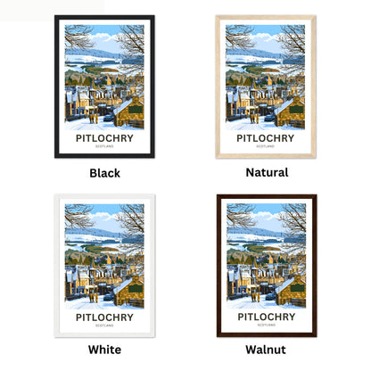 Pitlochry, Scotland Travel Poster - Gateway to the Highlands