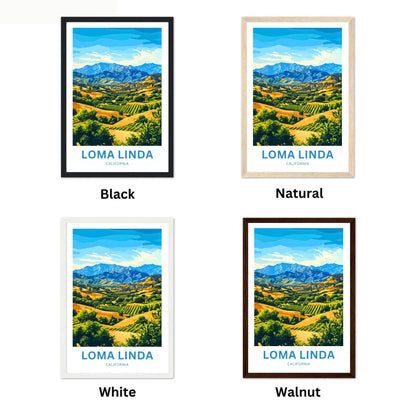 Loma Linda Travel Poster  - California Peaceful Escape