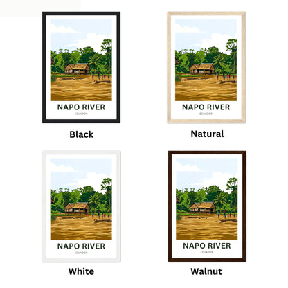 Napo River Travel Poster - Amazon Life