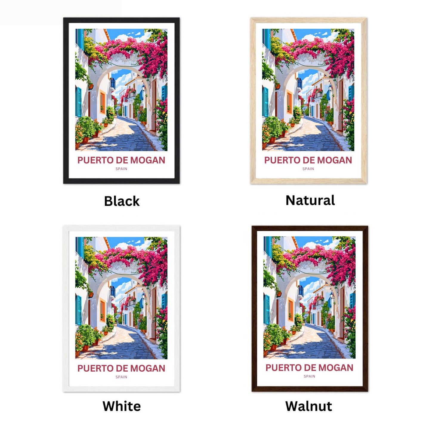 Puerto de Mogán Travel Poster - Captivating Street View