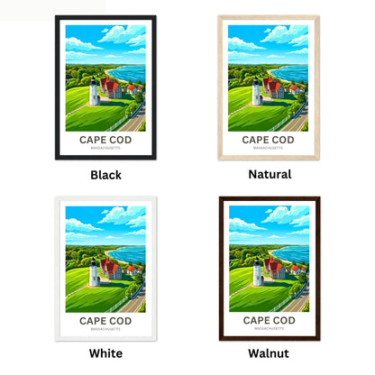 Cape Cod Travel Poster - Seaside Serenity
