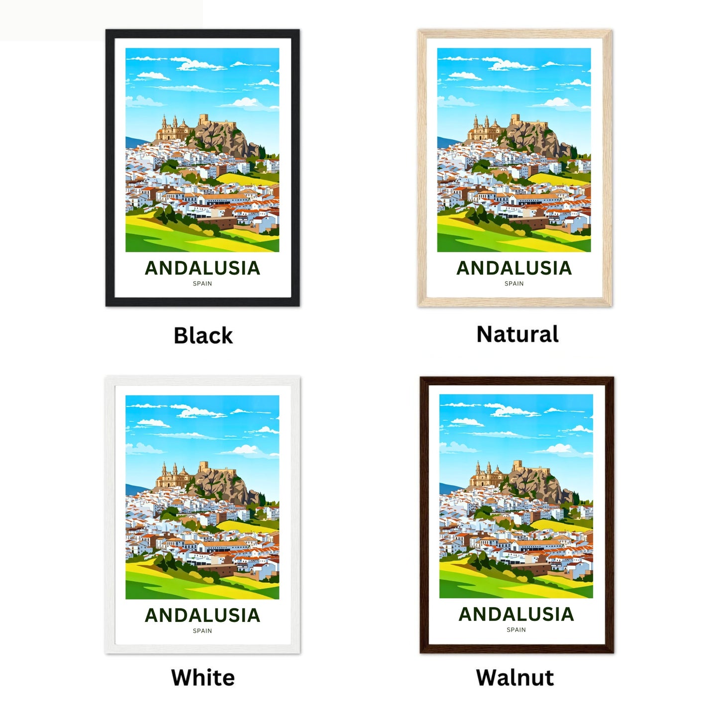 Andalusia Travel Poster - Southern Spain