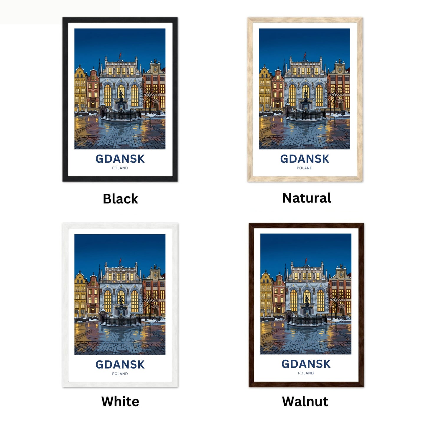 Gdańsk  Travel Poster - Poland