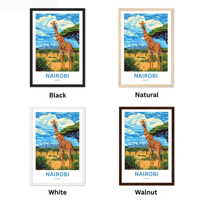 Nairobi Travel Poster - Captivating Kenya City Skyline View