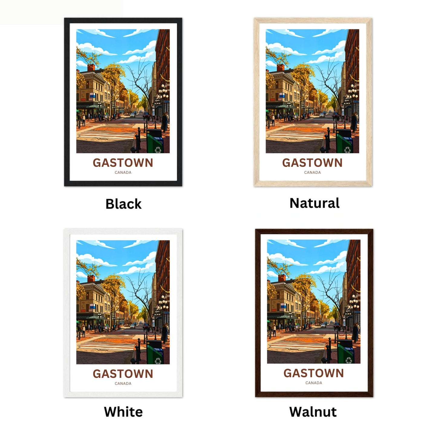 Gastown Travel Poster - Urban Charm
