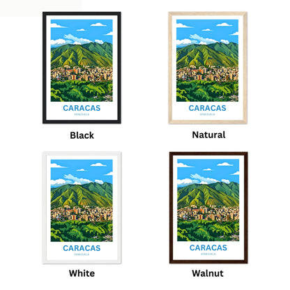 Caracas Travel Poster - Heart of Venenzuela