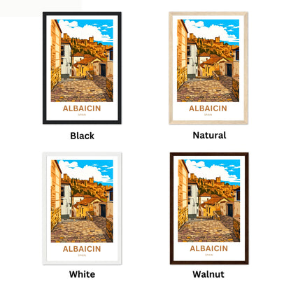 Albaicín Travel Poster - Spain