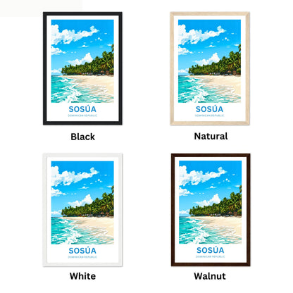Sosúa Travel Poster - Palm coast
