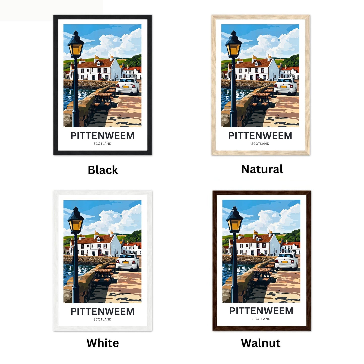 Pittenweem Travel Poster - Captivating Harbor Village