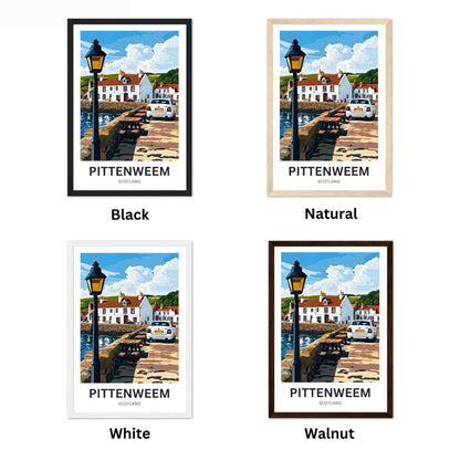 Pittenweem Travel Poster - Captivating Harbor Village