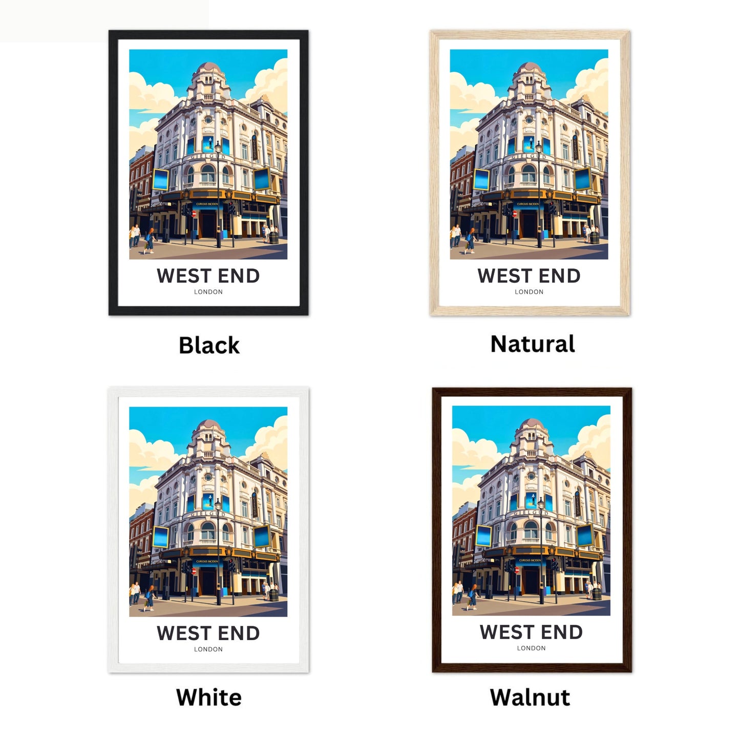 West End Travel Poster - London