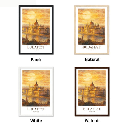 Budapest, Watercolor design poster, Hungary Print, Budapest Wall Art