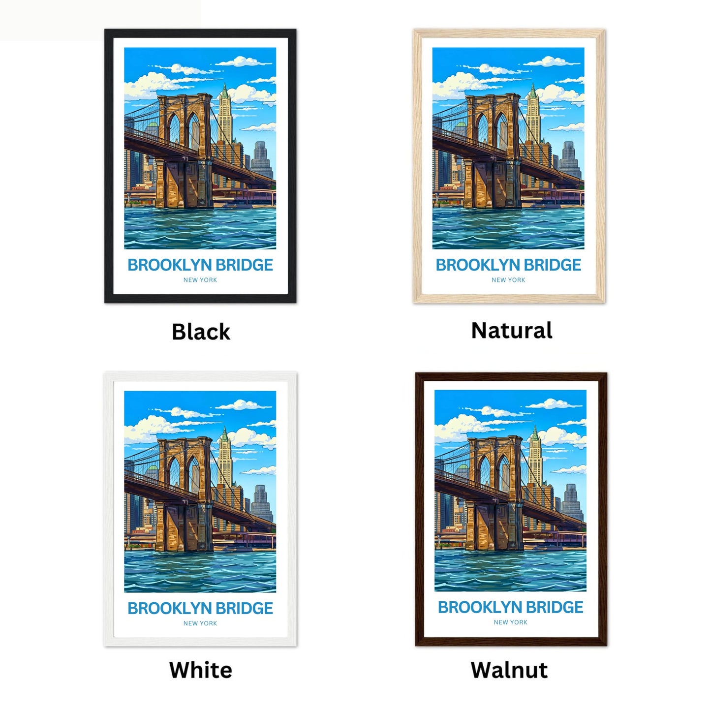 Brooklyn Bridge Travel Poster -  The Great Crossing