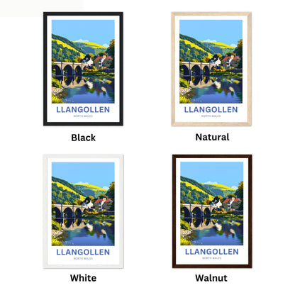 Llangollen Travel Poster - The Heart of North Wales