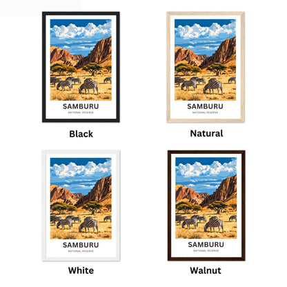 Samburu National Reserve Travel Poster - Wildlife Haven