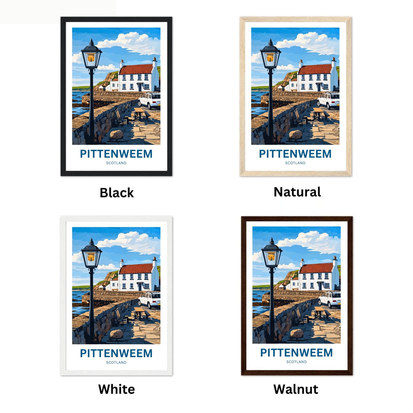 Pittenweem Travel Poster - Mesmerizing Serene Harbor Village