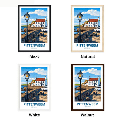 Pittenweem Travel Poster - Mesmerizing Serene Harbor Village
