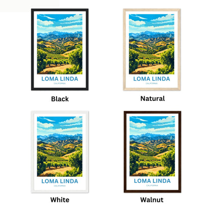 Loma Linda Travel Poster  - California Captivating Valley