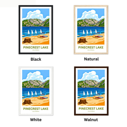 Pinecrest Lake Travel Poster - Lakeside Peace