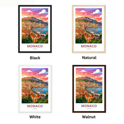 Monaco  Travel Poster - Coastal Grandeur