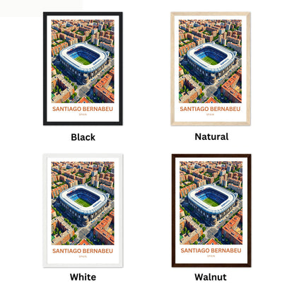 Santiago Bernabéu Stadium Travel Poster - Madrid
