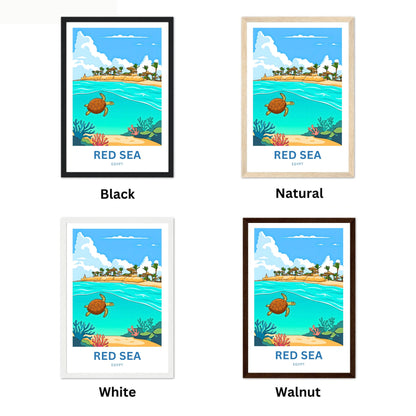 Red Sea Travel Poster - Ocean Secrets