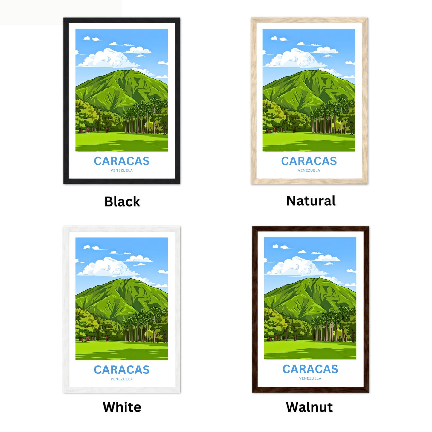 Caracas Travel Poster - Waraira Repano Overlook