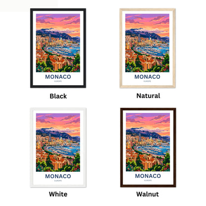 Monaco  Travel Poster - Riviera Dreams
