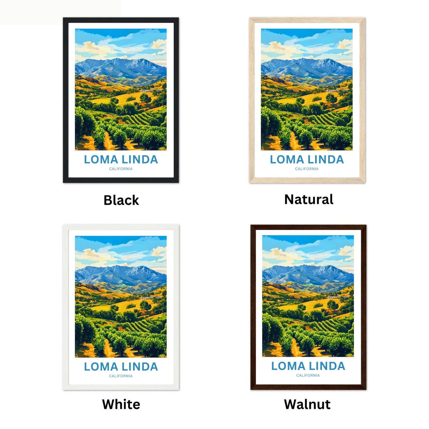 Loma Linda Travel Poster  - The Wellness Hills