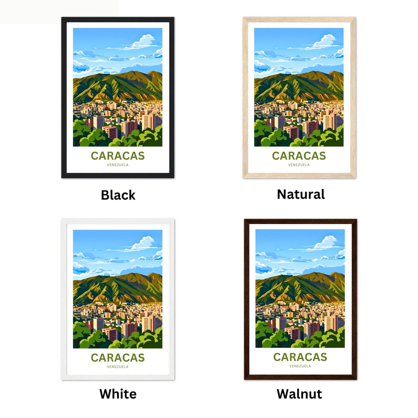 Caracas Travel Poster - Valley