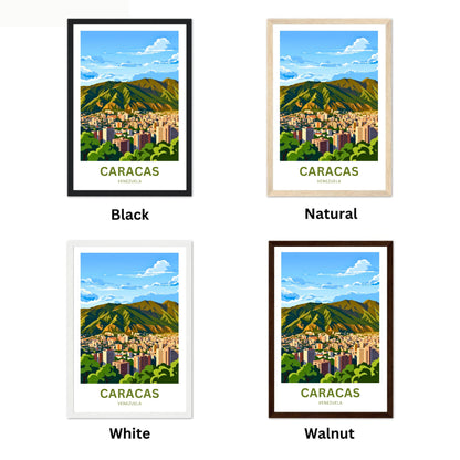 Caracas Travel Poster - Valley