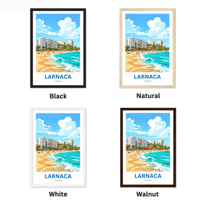 Larnaca Travel Poster - Cyprus Getaway