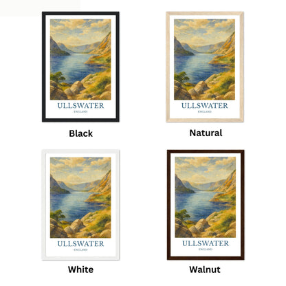 Ullswater, Watercolor design poster, Lake District Print, Ullswater Wall Art