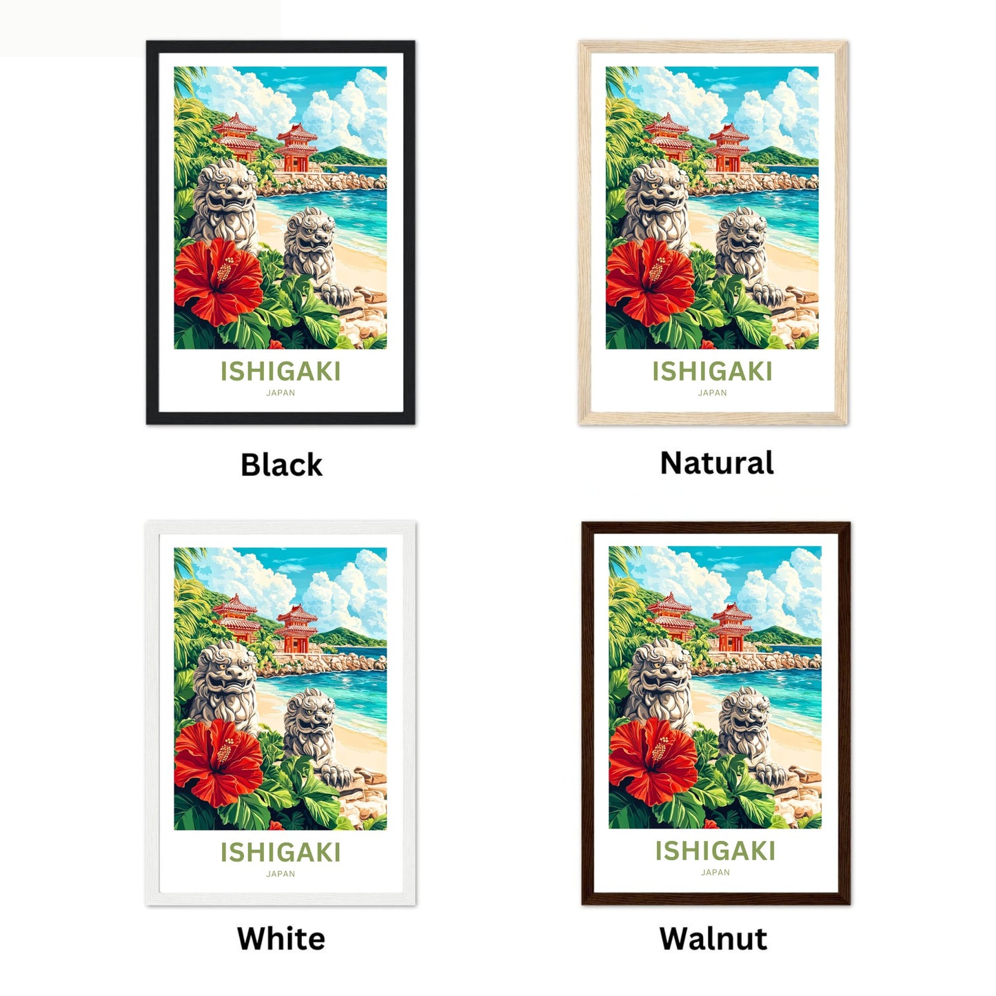 Ishigaki Travel Poster - Guardians of the Island Breeze