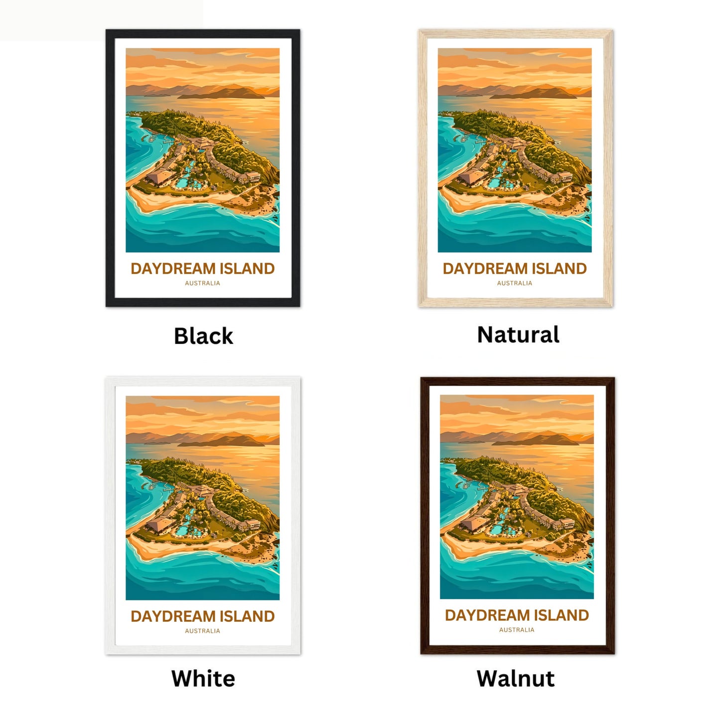 Daydream Island Travel Poster - Island Paradise