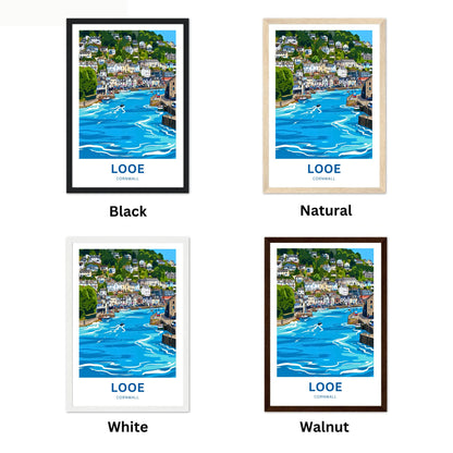 Looe, Cornwall Travel Poster