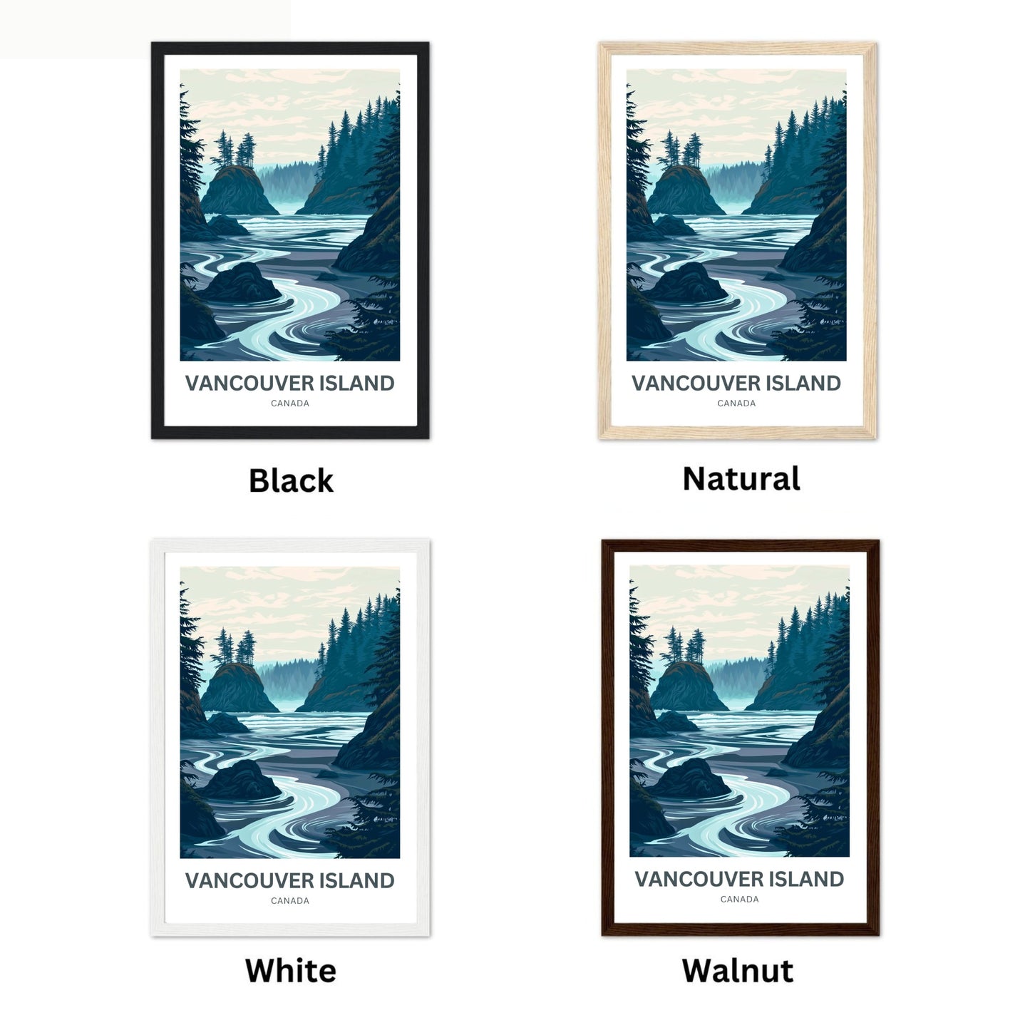 Vancouver Island Travel Poster - Wild Pacific Coast