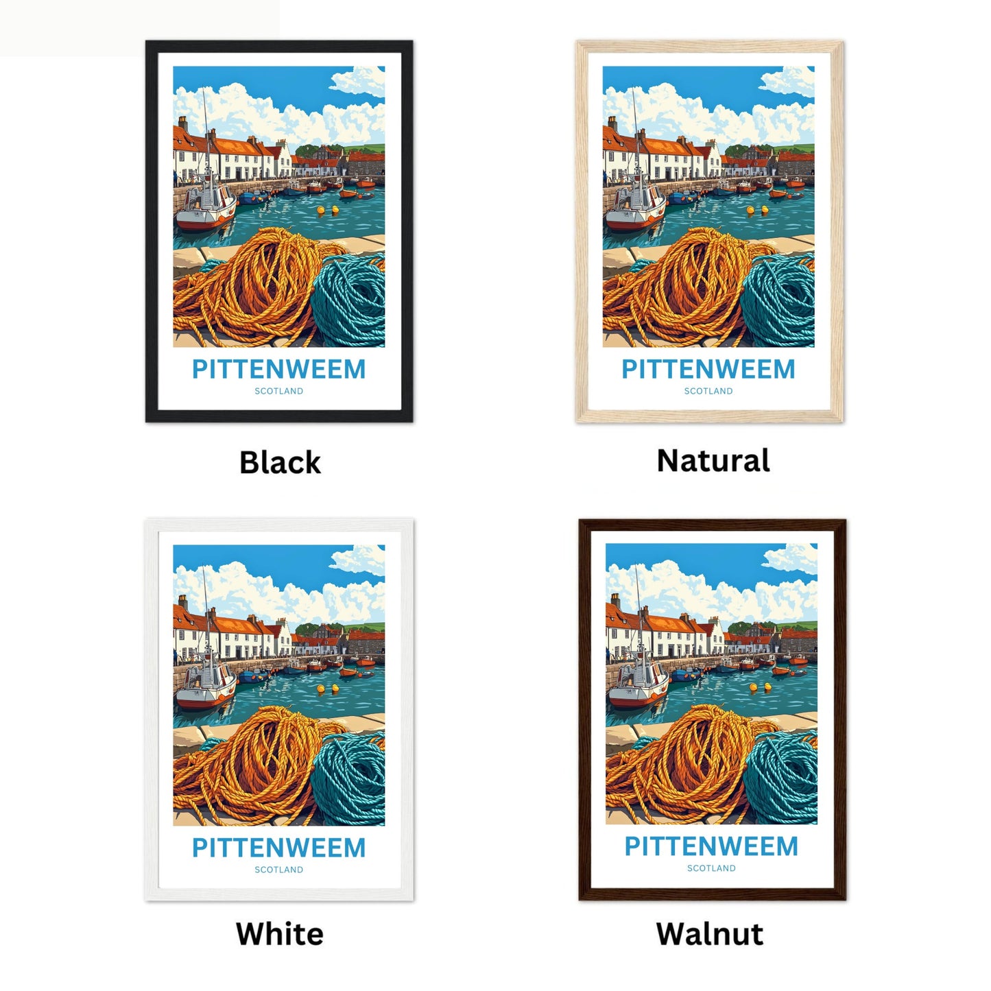Pittenweem Travel Poster - Scotland