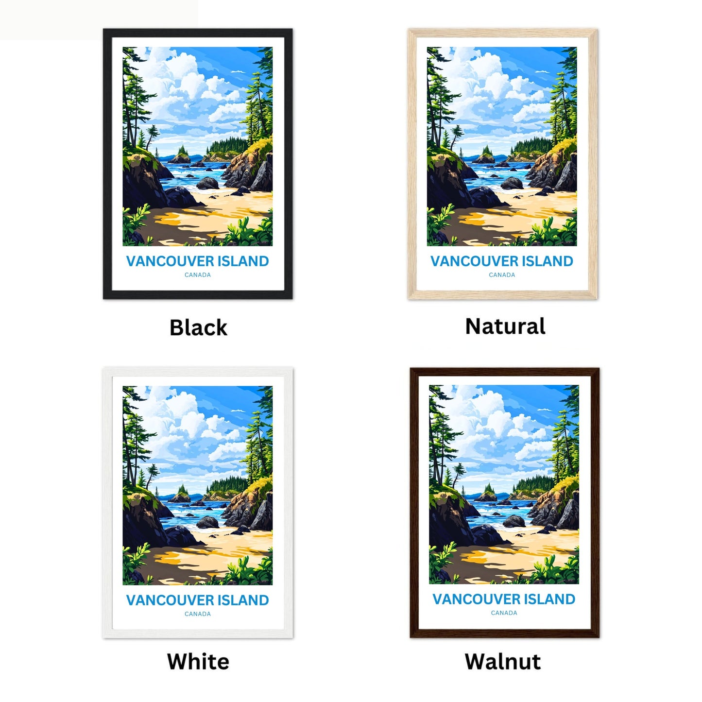 Vancouver Island Travel Poster - The Call of the Wild Coast