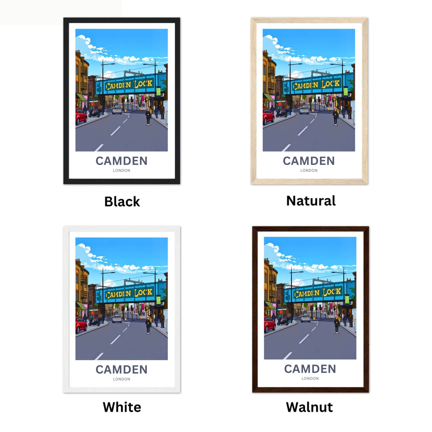 Camden Travel Poster - Creative Streets