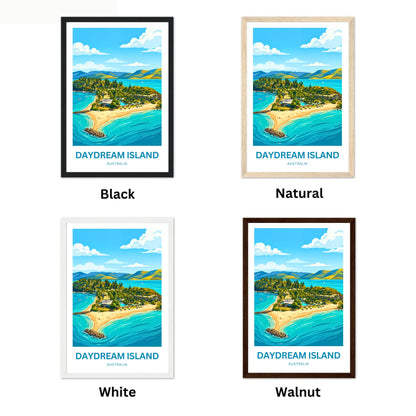 Daydream Island Travel Poster - Sunlit Shores